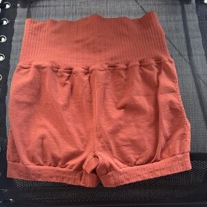 FP Movement by Free People High-Waisted Terracotta Shorts